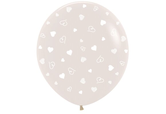 R36 - Hearts - Clear 390 - 2 ct