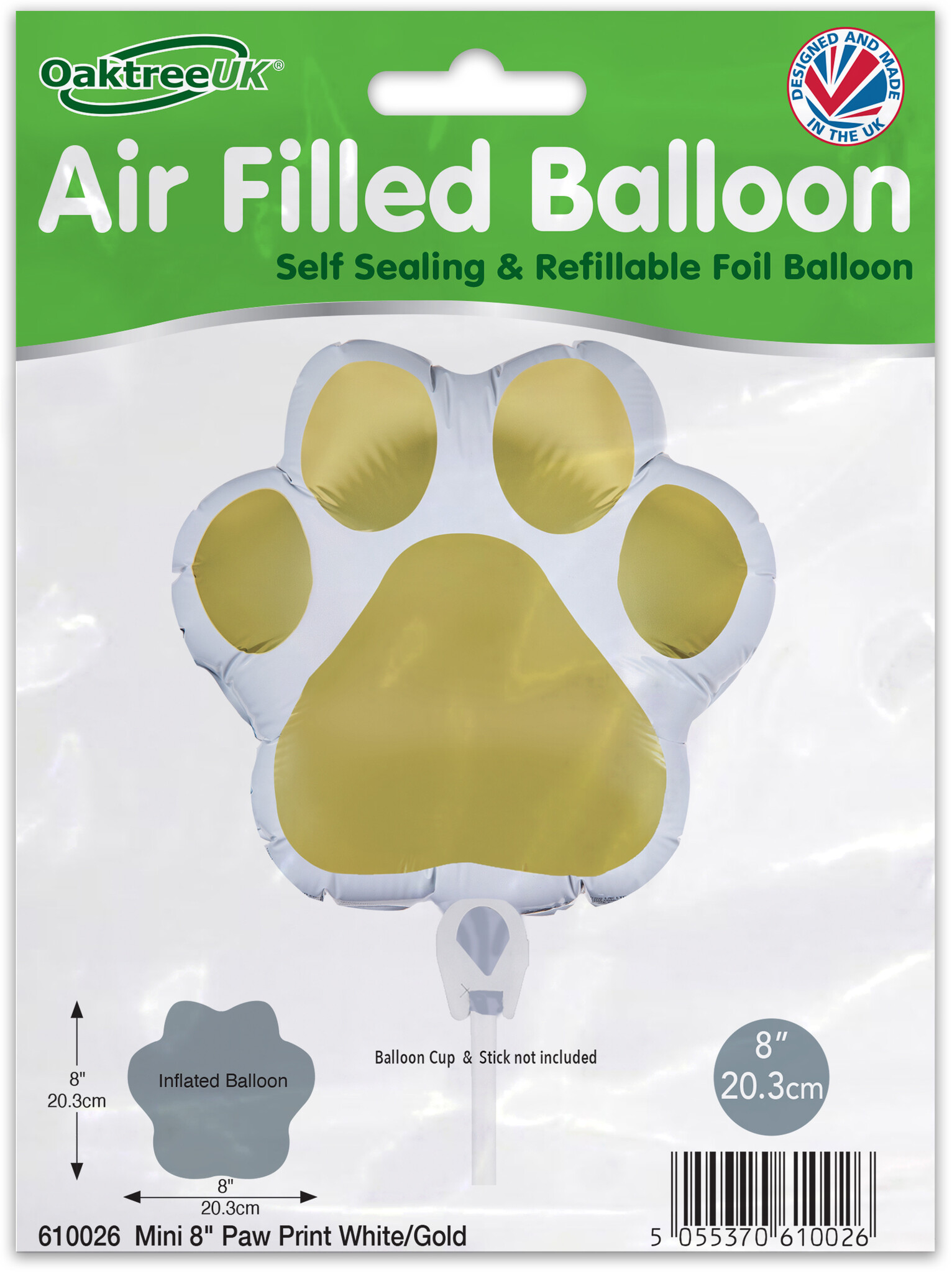 MICRO - Paw Gold - Oak - 20.3 cm - zelfsluitend