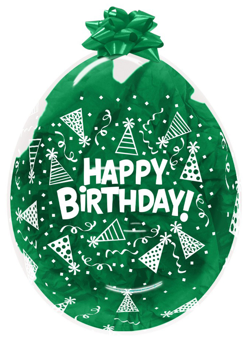 Sempertex 18 inch - Stuffer - Happy Birthday Party Hats - 25 count