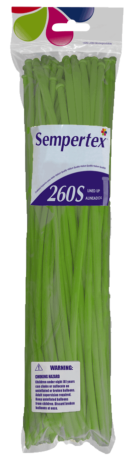 Nozzle Up - Sempertex 260 - Lime Green 031 - 50 pieces