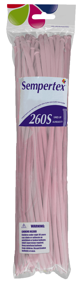 Nozzle Up - Sempertex 260  - Pastel Matte Pink 609 - 50 Stuks