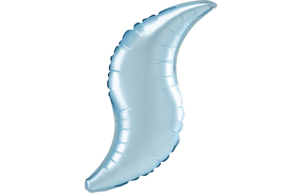 Curves - Satin Pastel Blue - 28"/71cm - 3 stuks