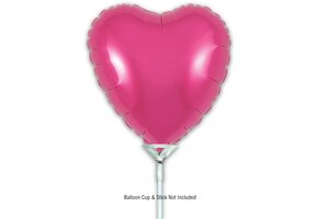Heart - Fuchsia - 9inch - verpakt 5stks - zelfsluitend