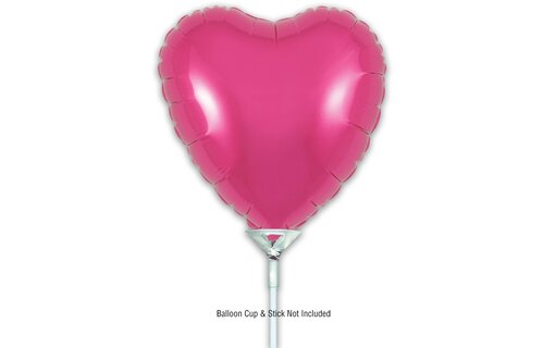 Heart - Fuchsia - 9inch - verpakt 5stks - self sealing