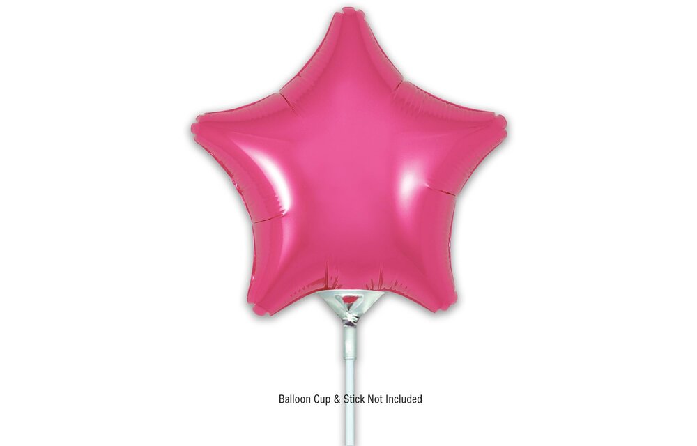Star - Fuchsia - 9inch - verpakt 5stks - self sealing