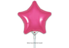Star - Fuchsia - 9inch - verpakt 5stks - self sealing
