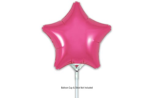 Star - Fuchsia - 9inch - verpakt 5stks - self sealing
