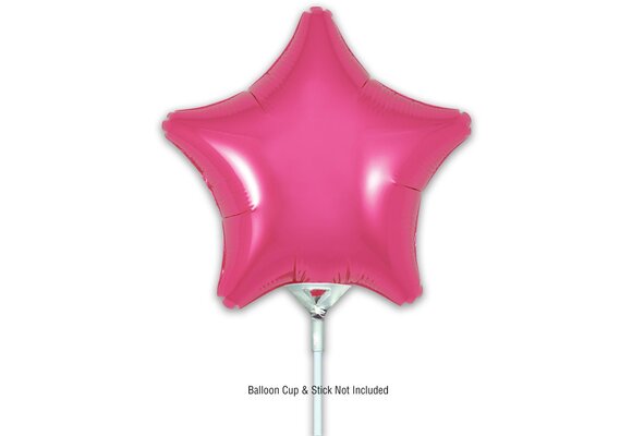 Star - Fuchsia - 9inch - verpakt 5stks - self sealing