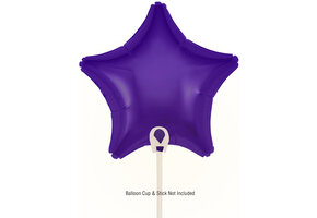 Star - Purple - 9inch - verpakt 5stks - self sealing