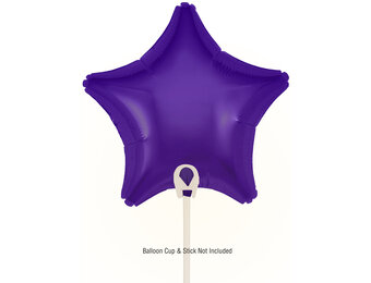 Star - Purple - 9inch - verpakt 5stks - zelfsluitend