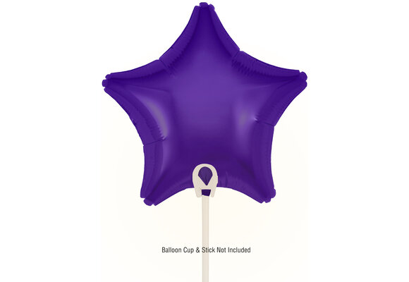 Star - Purple - 9inch - verpakt 5stks - self sealing