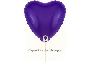Heart - Purple - 9inch - verpakt 5stks - self sealing