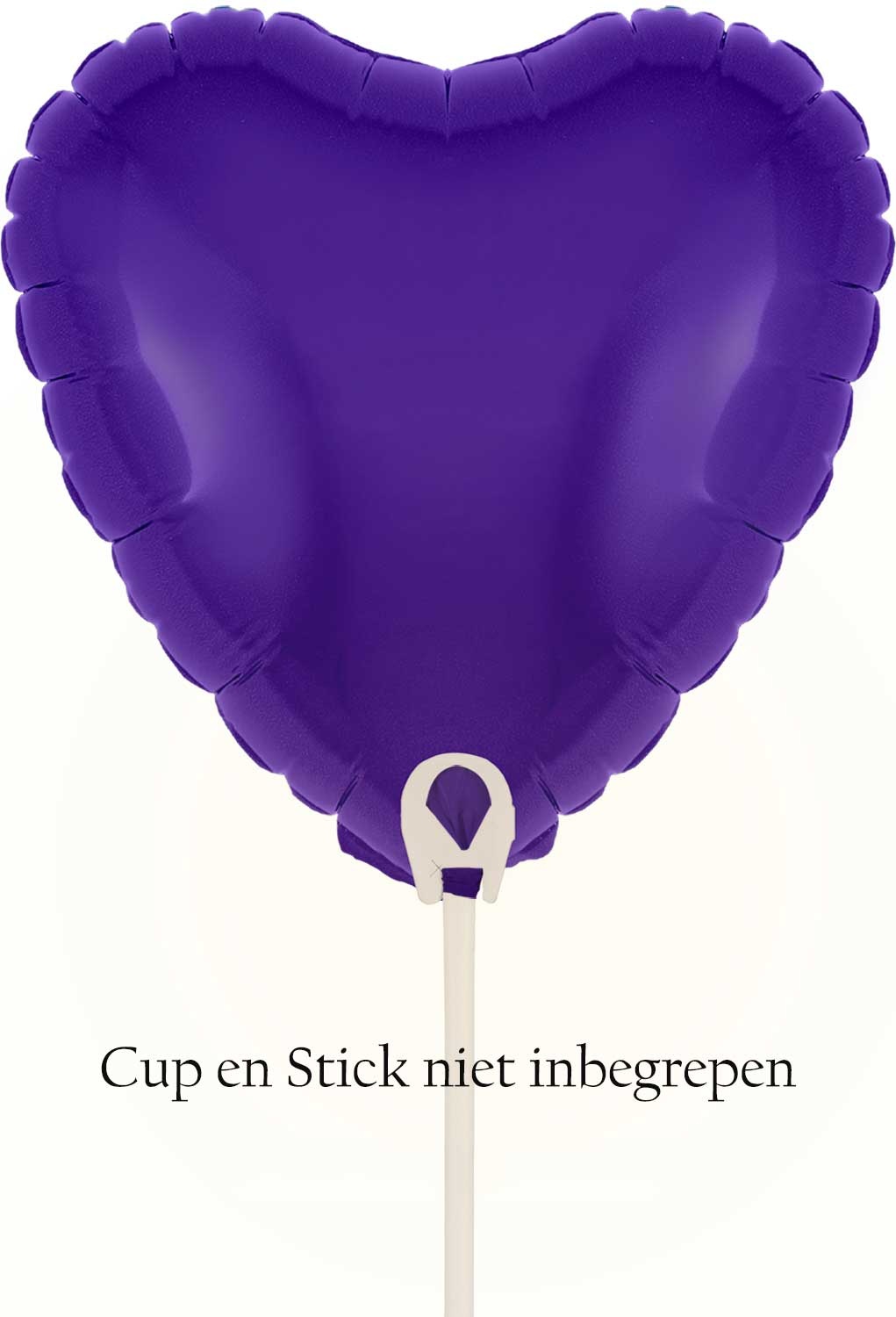 Heart - Purple - 9inch - verpakt 5stks - zelfsluitend