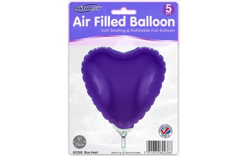 Heart - Purple - 9inch - verpakt 5stks - self sealing