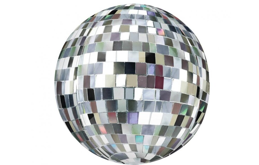 Orbz - Disco Ball - Silver - 53x53cm - Anagram