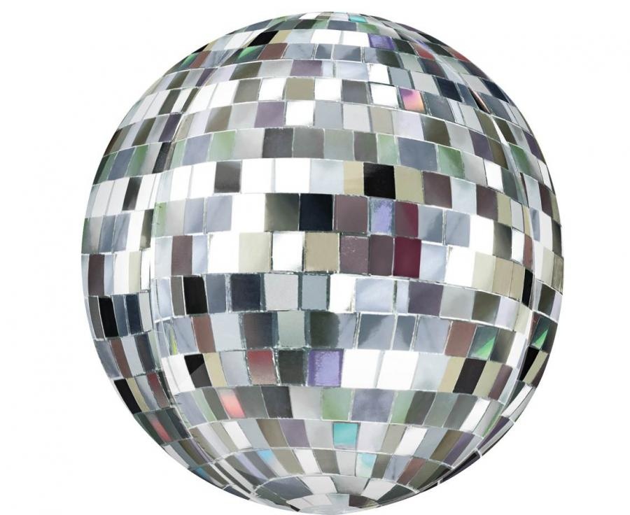 Orbz - Disco Ball - Silver - 53x53cm - Anagram
