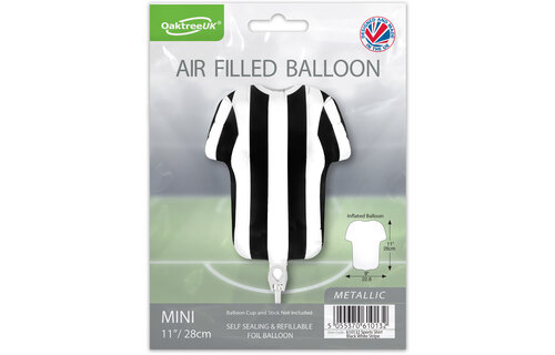 Sportshirt - MICRO - Black/White Stripes - 28cm - self sealing