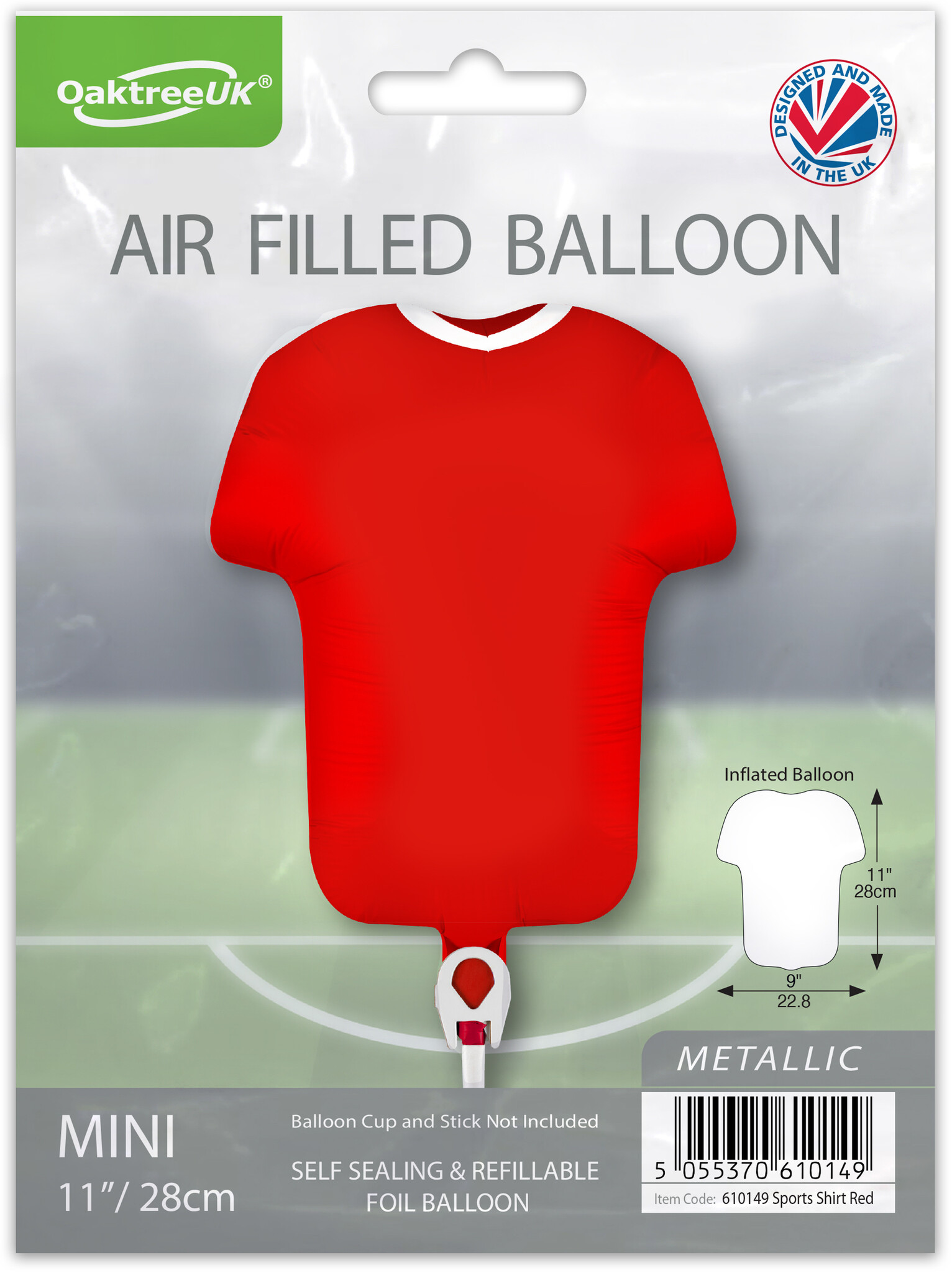 Sportshirt - MICRO - Red - 28cm - self sealing