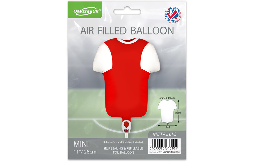 Sportshirt - MICRO - Red/White - 28cm - self sealing