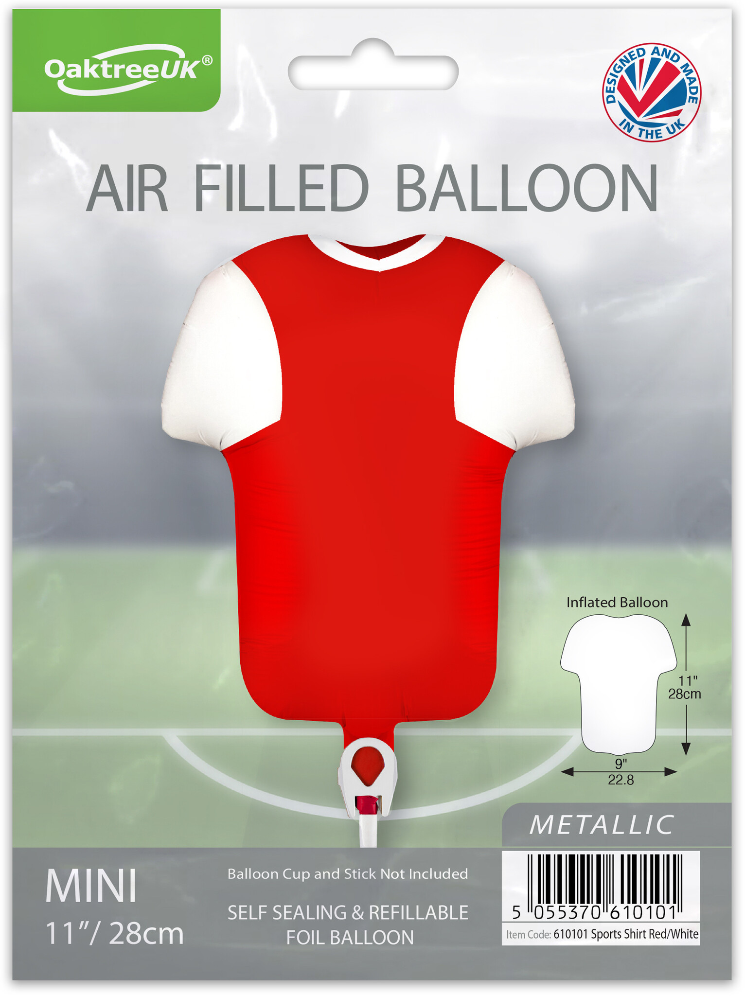 Sportshirt - MICRO - Red/White - 28cm - self sealing