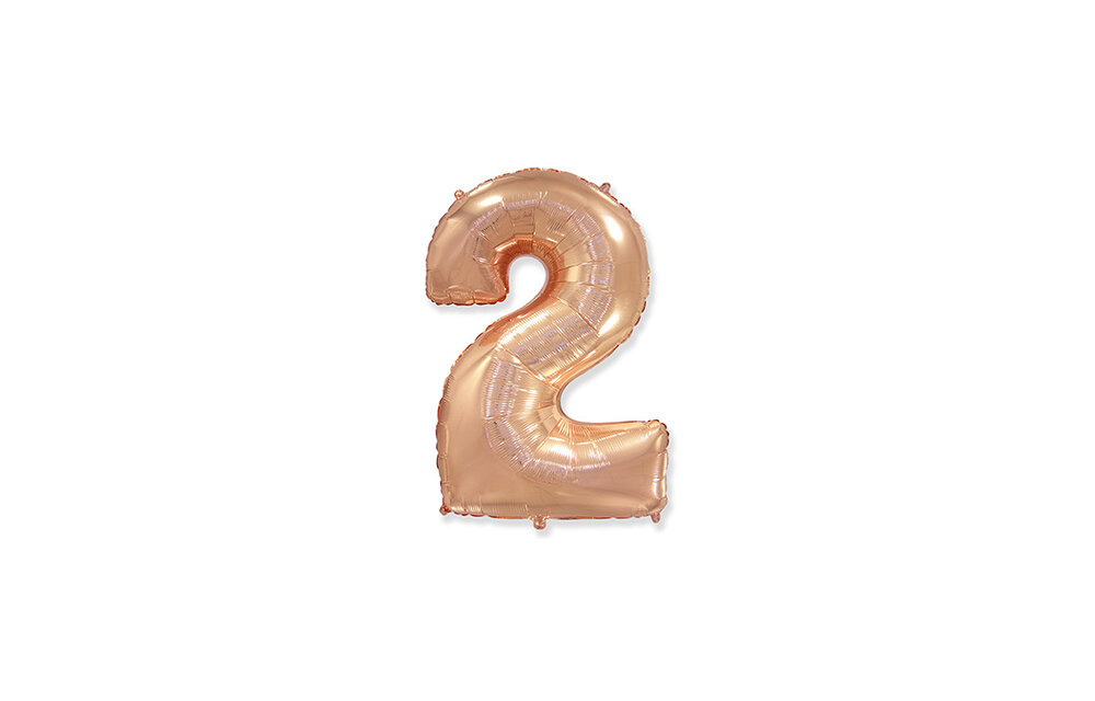 Cijfer Rose Gold - 2 - 14 inch - Flex