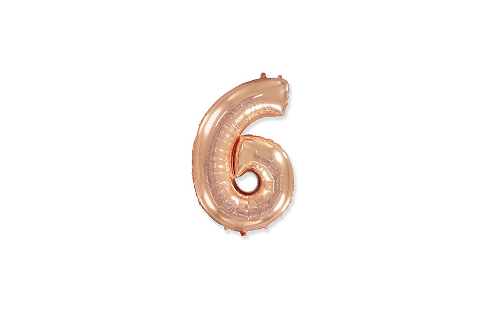 Cijfer Rose Gold - 6 - 14 inch - Flex