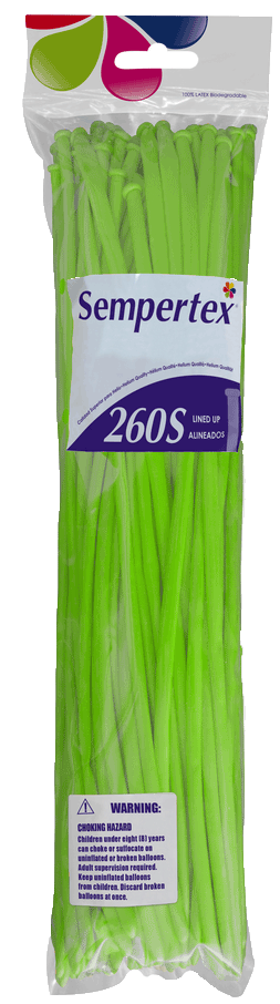Nozzle Up - 260 Sempertex - Neon Green 230 - 50 Stuks