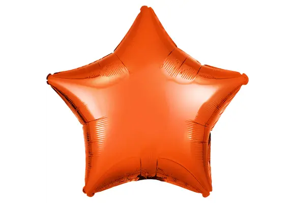 Star - Metallic Orange - 19 inch - Anagram