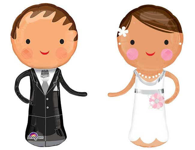 Lovely Bride & Handsome Groom - 48cm x 101cm - Anagram