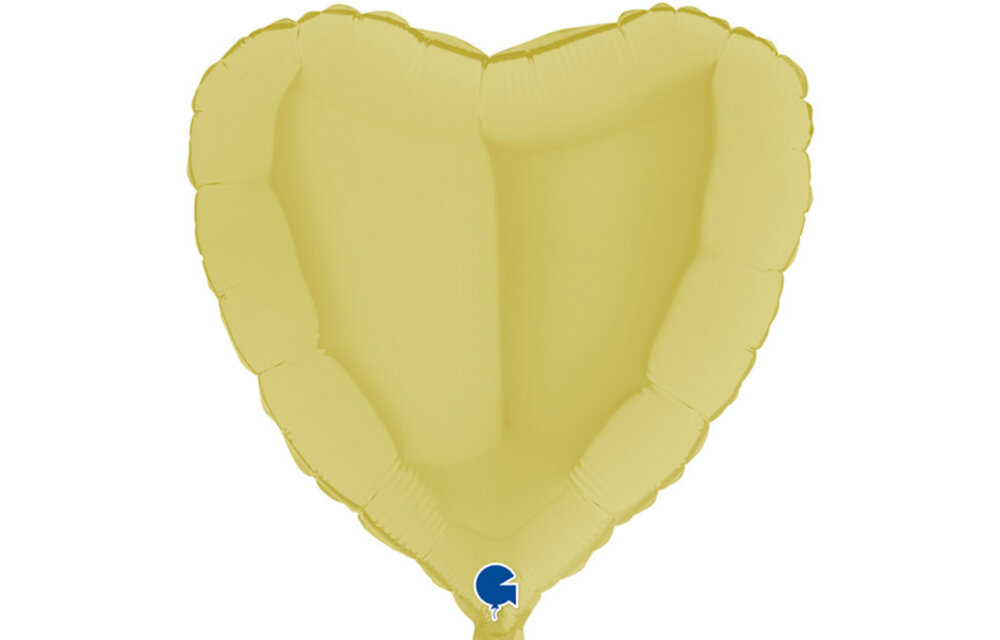 Heart - Matte Yellow - 18 inch - Grabo - 2 pieces