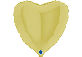 Heart - Matte Yellow - 18 inch - Grabo - 2 pcs