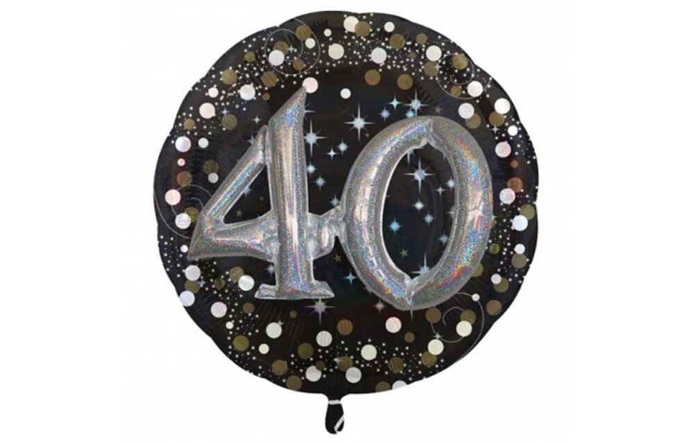 Sparkling Birthday PINK 40 - MULTI Balloon