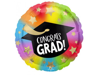 SALE > Colourful Congrats Grad - 18 inch - Anagram - 5 stuks