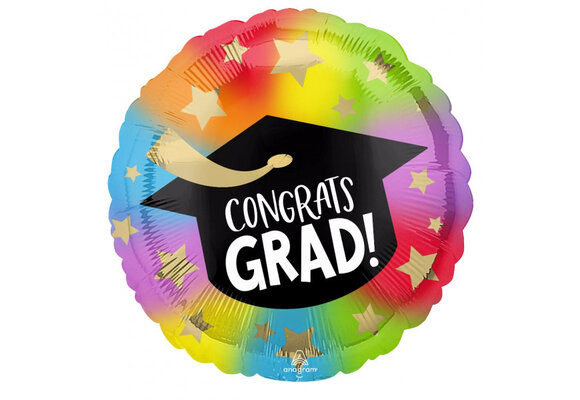 SALE > Colourful Congrats Grad - 18 inch - Anagram - 5 stuks