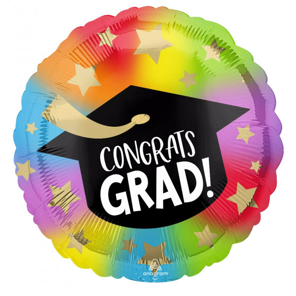 SALE > Colourful Congrats Grad - 18 inch - Anagram - 5 stuks