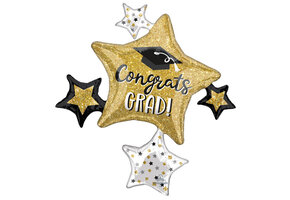 Congrats Grad - Star Cluster - 32 inch - Anagram