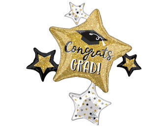 Congrats Grad - Star Cluster - 32 inch - Anagram