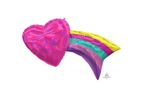 Heart - Irridescent Fuchsia with Rainbow Tail - 83cm