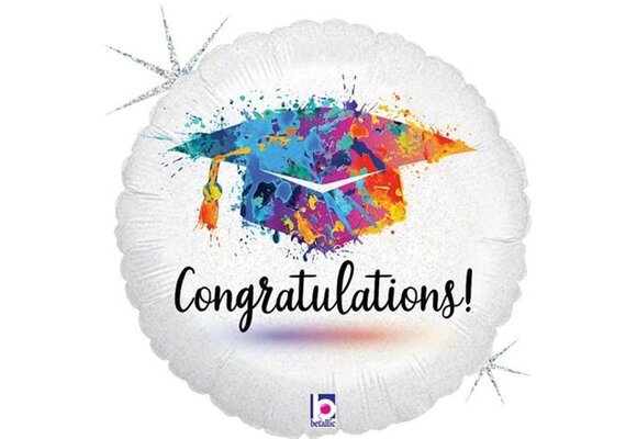 Congratulations Cap - Splash Color - 46 cm - Betallic