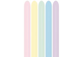 260 - Matte Pastel  Assortment - 600 - 50 pcs