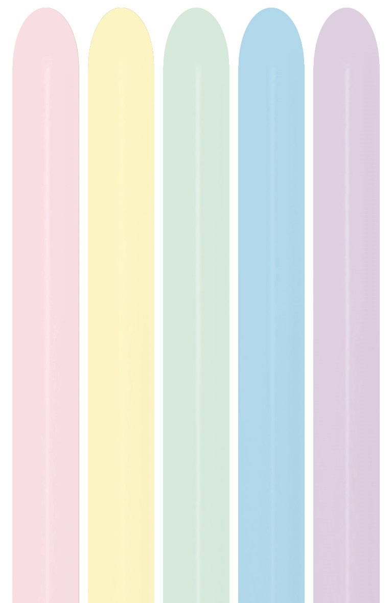 260 Sempertex - Matte Pastel  Assortment - 600 - 50 Spieces