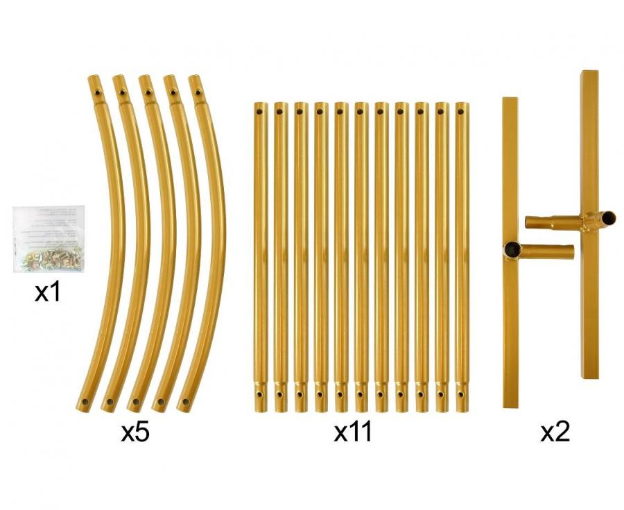FRAME - RECTANGLE WITH ARCH - Gold - 120 x 220 cm