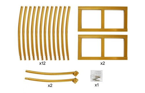 FRAME - ARCH ROUND - Gold - 240 x 210 cm