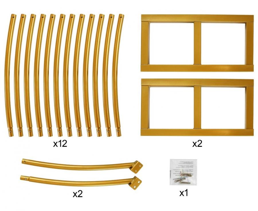 FRAME - ARCH ROUND - Gold - 240 x 210 cm