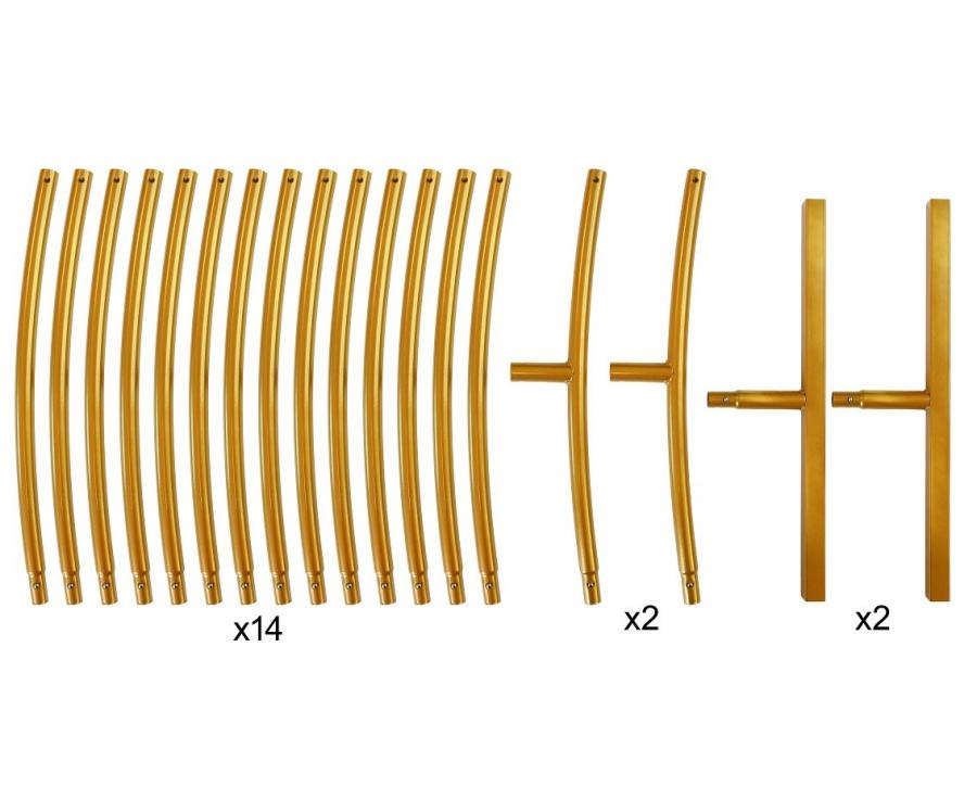 FRAME - ROUND - Gold - 200 cm