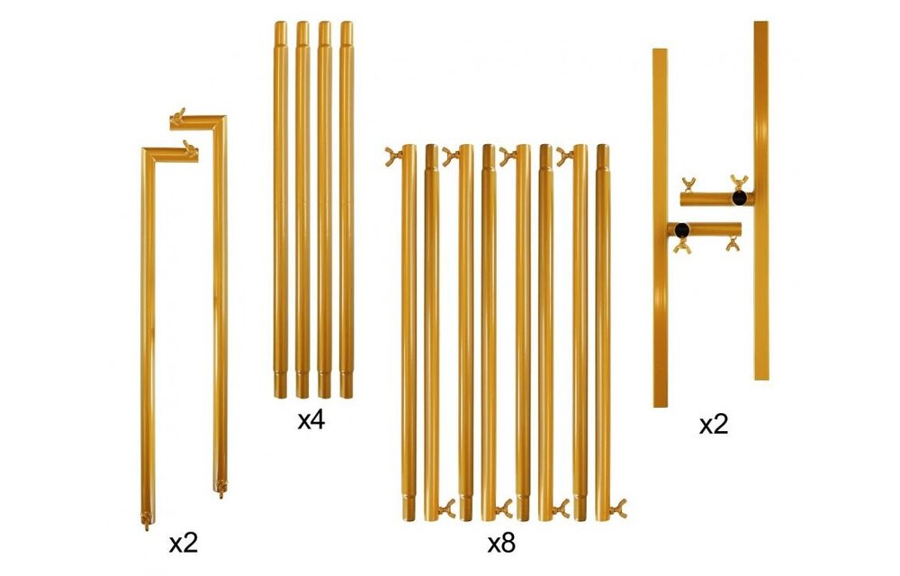 FRAME - RECTANGLE - Gold - 120 x 200 cm