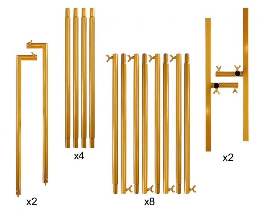 FRAME - RECTANGLE - Gold - 120 x 200 cm