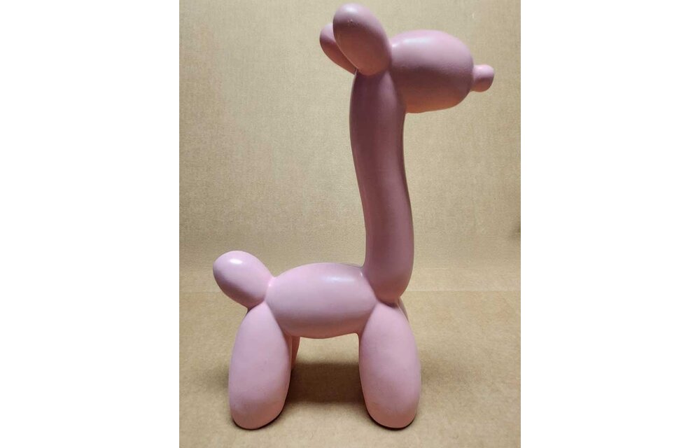 Ballonnengiraffe Sculptuur - Pink