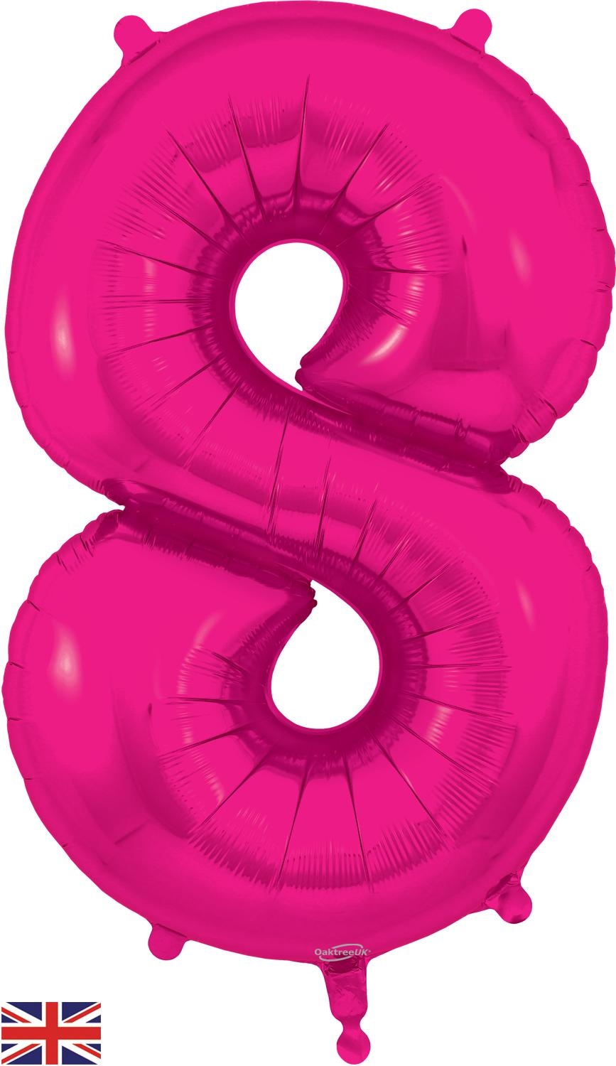 Cijfer NEW Fuchsia - 8 - Oaktree 34 inch