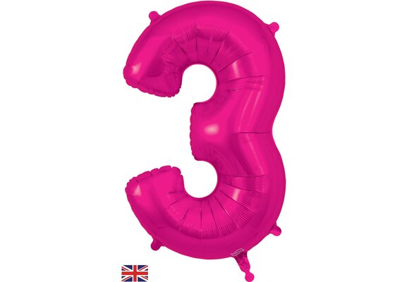 Cijfer NEW Fuchsia - 3 - Oaktree 34 inch